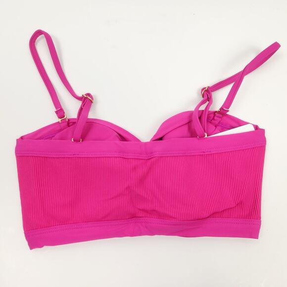 L*Space Maya Bikini Top in Bougainvillea Pink Size Small NWT Convertible - Picture 4 of 6